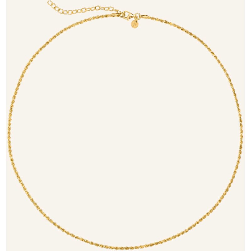 Pompidou Halskette Mini Ruby Bold Rope Chain By Glambou gold