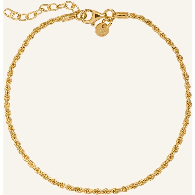 Pompidou Armband Mini Ruby Bold Rope Chain By Glambou gold