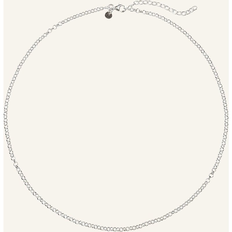 Pompidou Halskette Mini Rolo Circle By Glambou silber