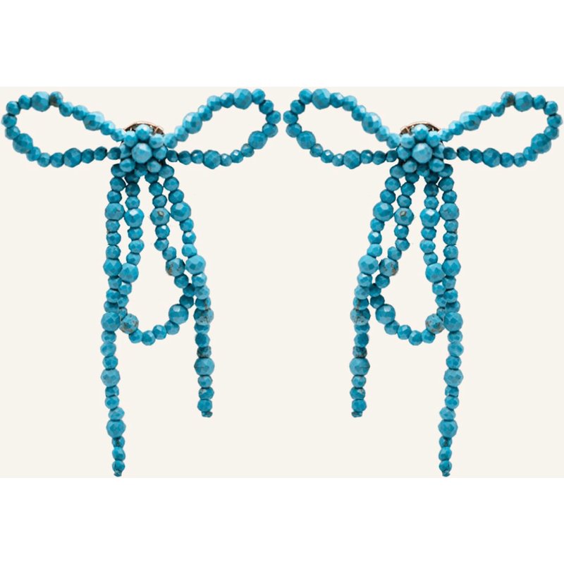 Alhaja Ohrhänger Nova Earrings Turquoise By Glambou gold