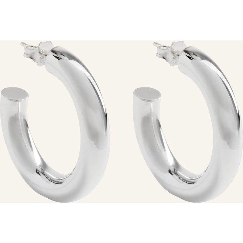 Pompidou Ohrringe Ophelia Medium By Glambou silber