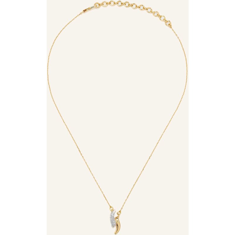 Yoj Halsketten Polo Pave Necklace By Glambou gold