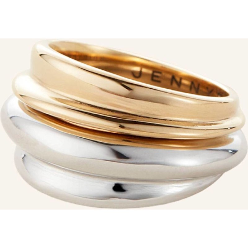 Jenny Bird Ring Lennon Ring Set Two-Tone By Glambou gold