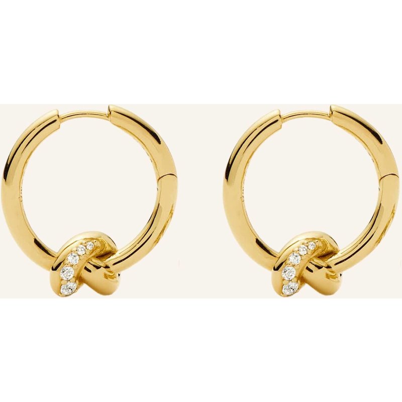 Missoma Ohrringe Lucy Williams Pavé Knot Small By Glambou gold