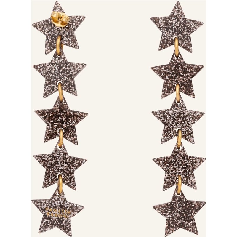 Vanessa Baroni Ohrhänger Five Star Earring Glitter By Glambou gold