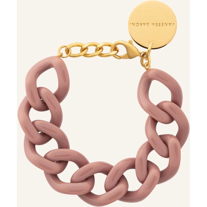 Vanessa Baroni Armband Flat Chain Bracelet Mocha Mouse By Glambou gold