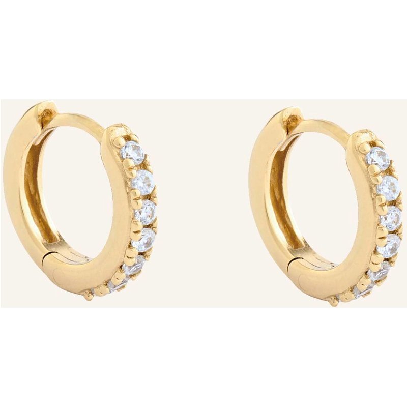 Pompidou Creolen Lillian Micro Pavé By Glambou gold