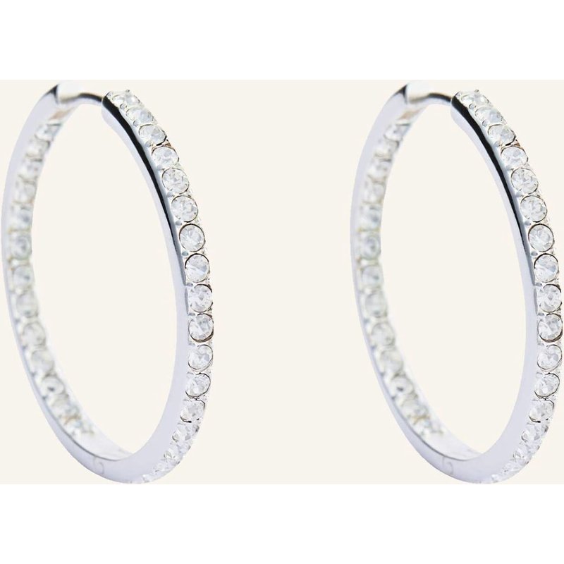 Pompidou Creolen Lillian Biggie Pavé By Glambou silber