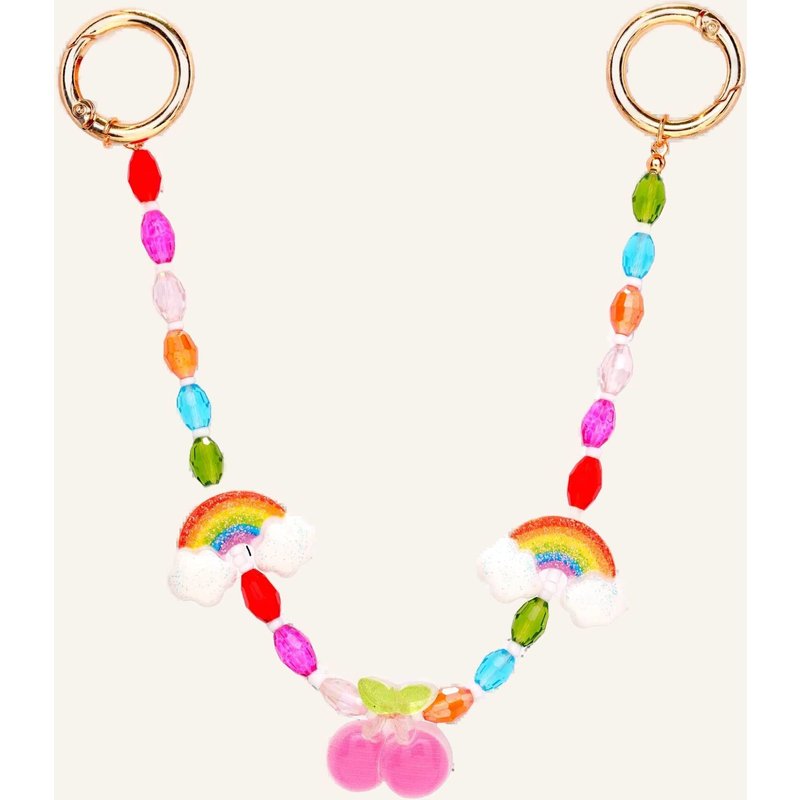 Crystal Haze Bag Charms Cherry Pop Bag Chain By Glambou gold