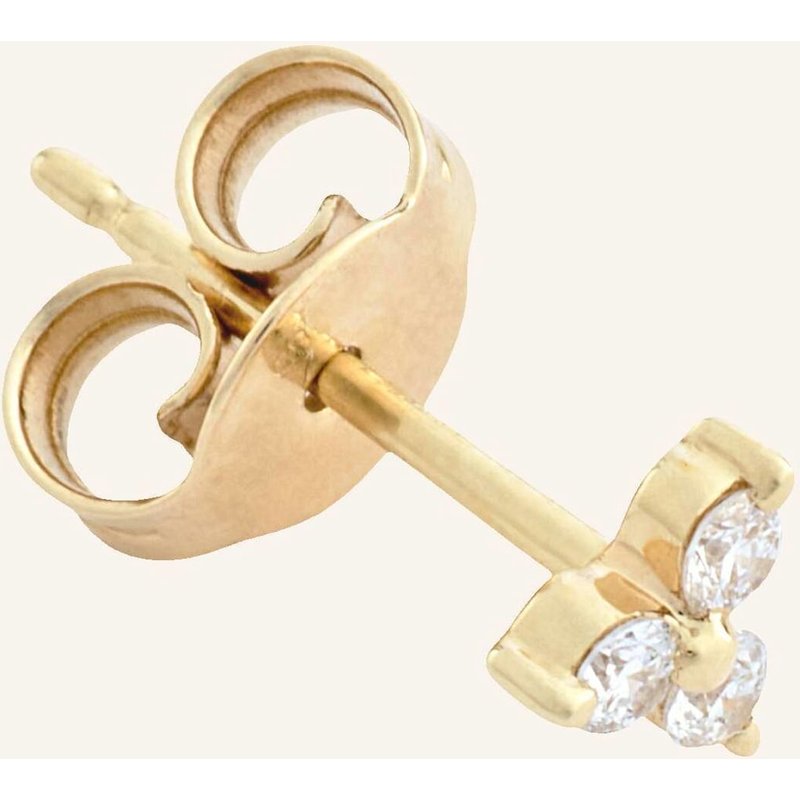Juuls & Karats Single-Stud Earrings Trinity By Glambou gold