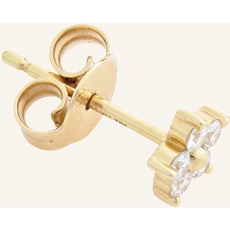 Juuls & Karats Single-Ohrstecker Flower By Glambou gold