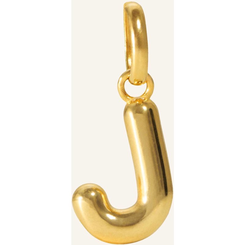 Pompidou Anhänger Puffy Letter J By Glambou gold