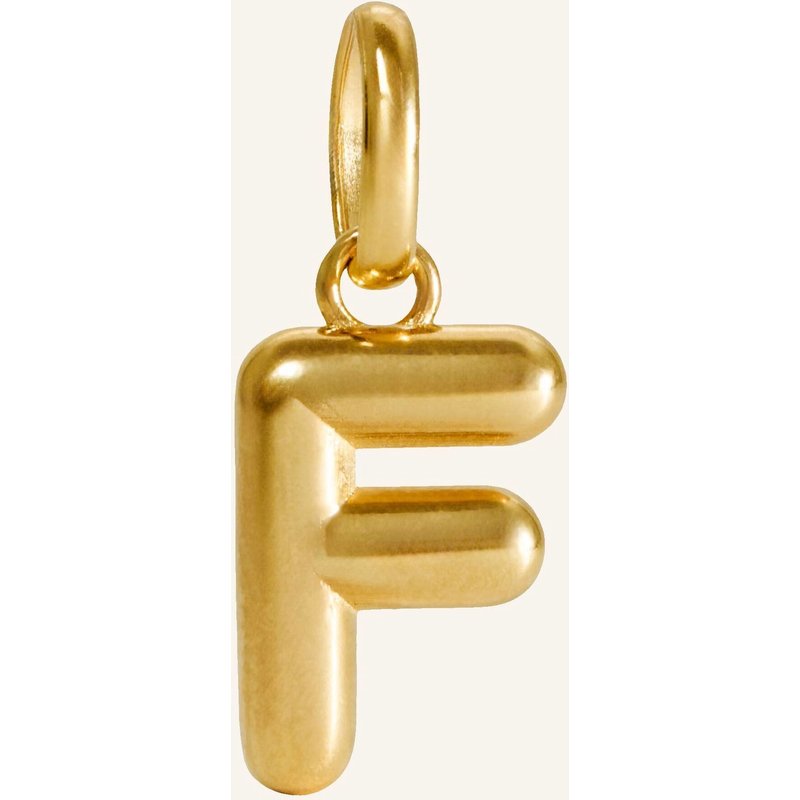 Pompidou Anhänger Puffy Letter F By Glambou gold
