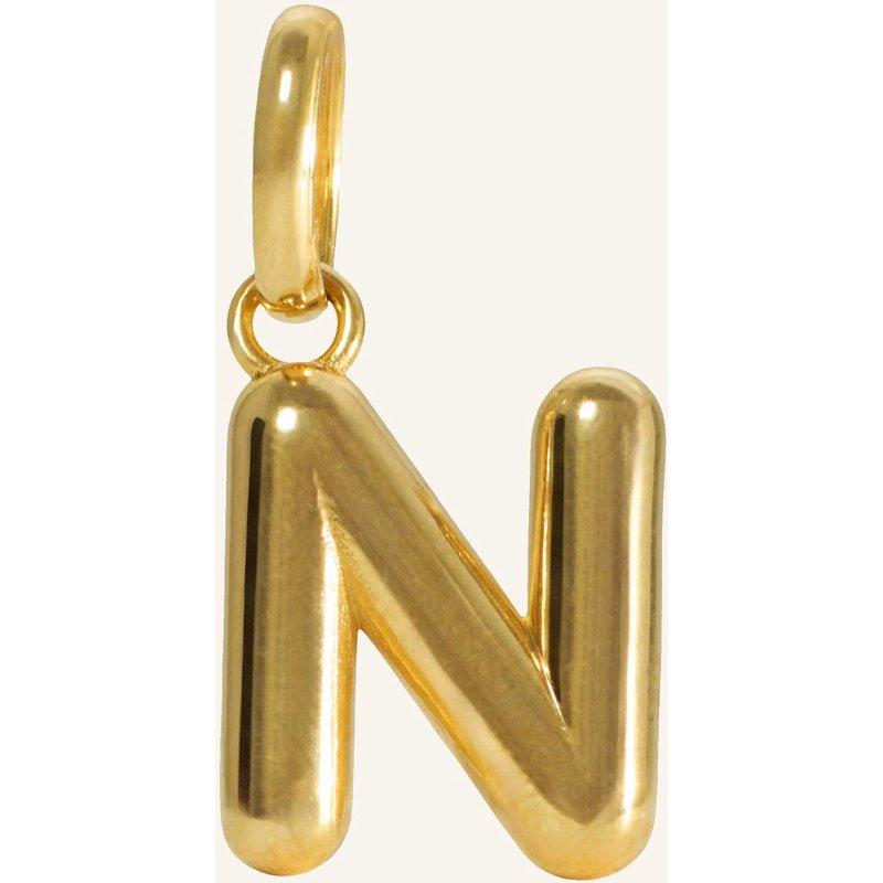 Pompidou Anhänger Puffy Letter N By Glambou gold