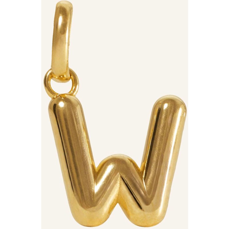 Pompidou Anhänger Puffy Letter W By Glambou gold