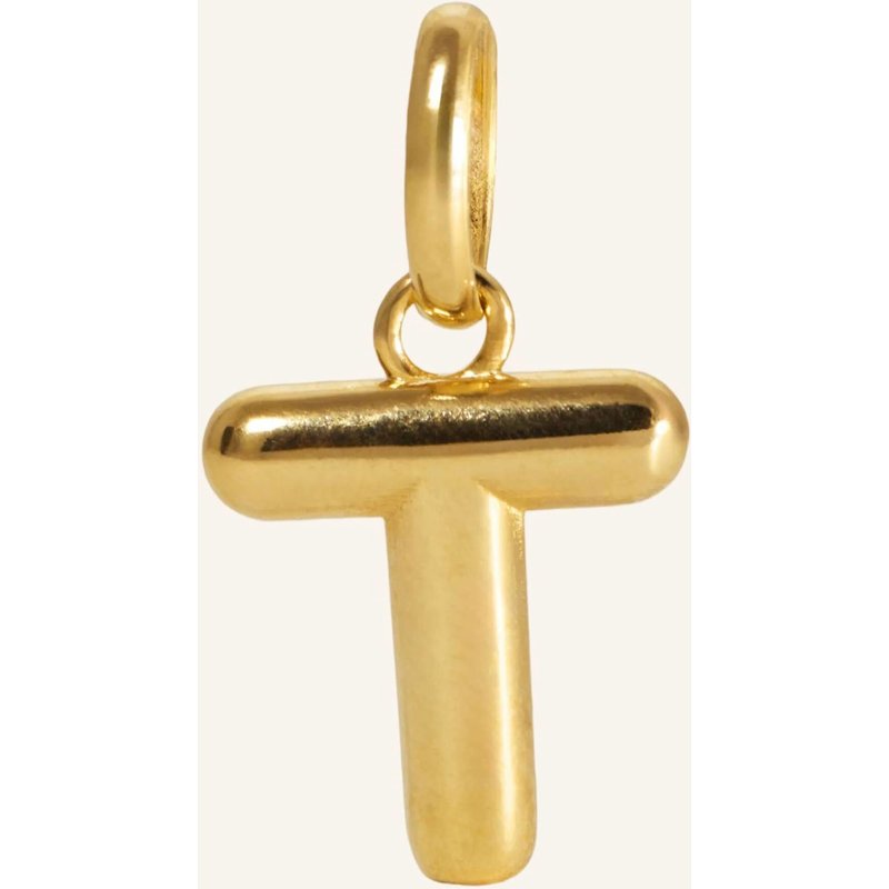 Pompidou Anhänger Puffy Letter T By Glambou gold