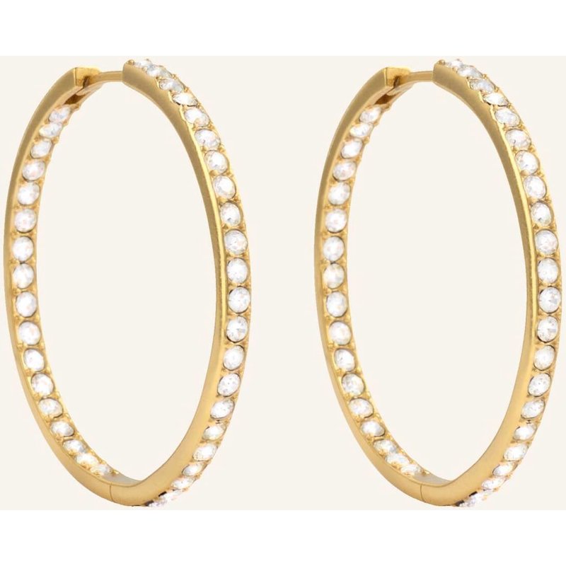Pompidou Creolen Lillian Biggie Pavé By Glambou gold