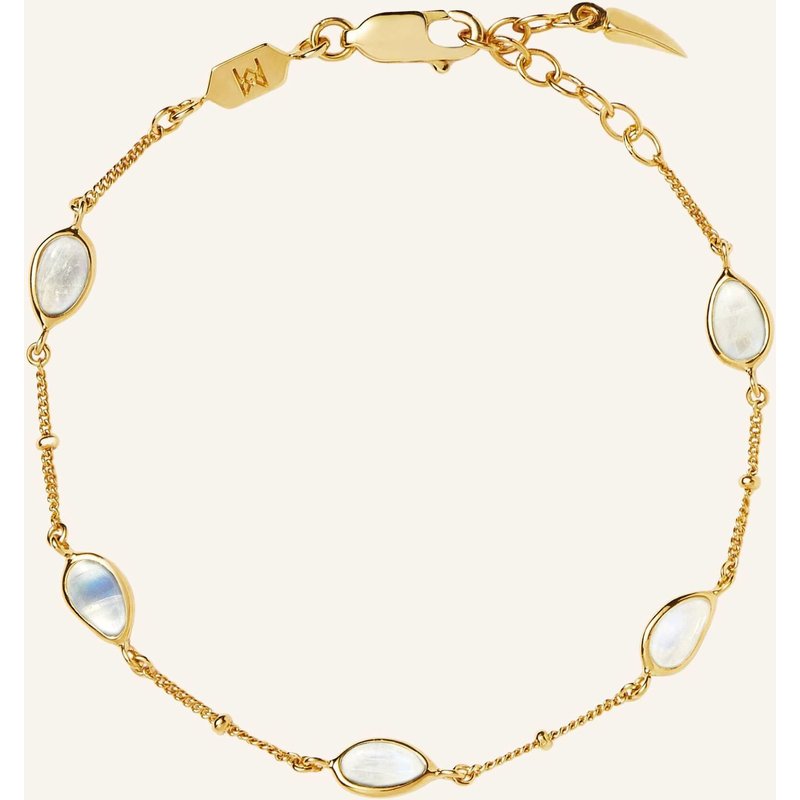 Missoma Armbänder Magma Rainbow Moonstone Bracelet By Glambou gold