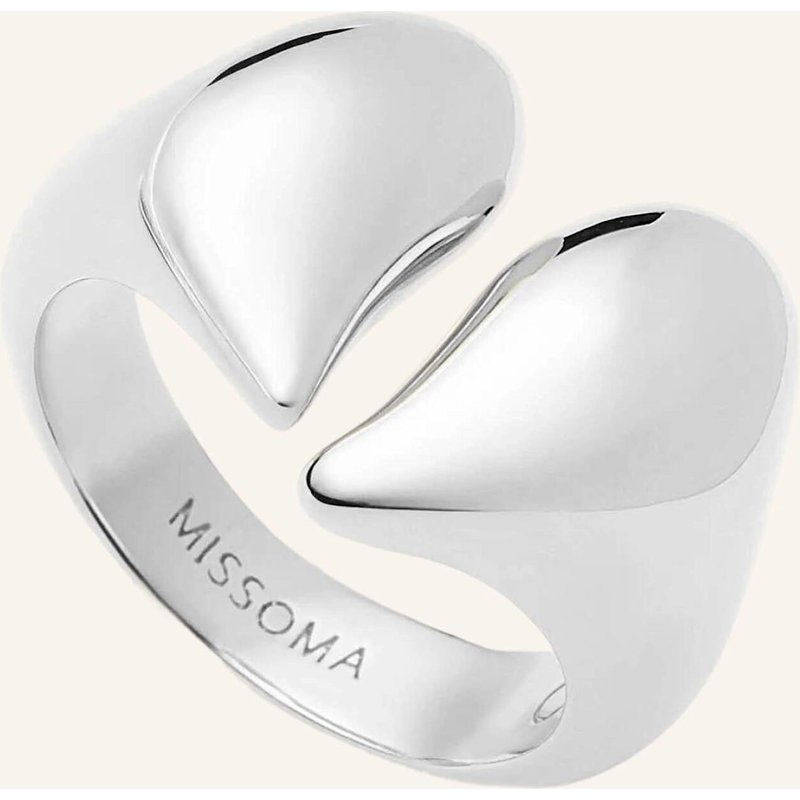 Missoma Ringe Molten Heartbreaker Ring By Glambou silber