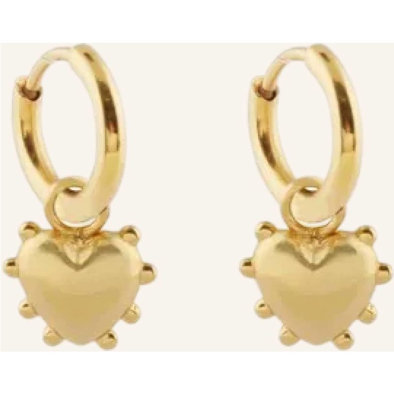 Sandralexandra Creolen Mini Milagros Heart By Glambou gold