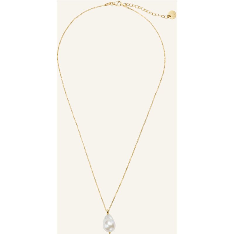 Pompidou Halsketten Elora Pearl By Glambou gold