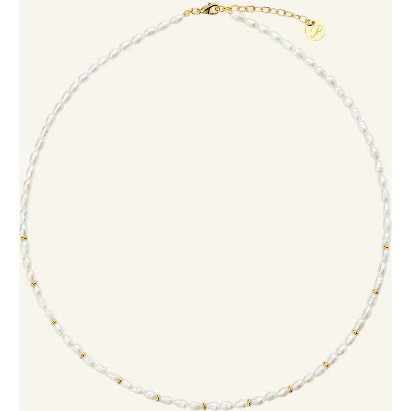 Pompidou Halsketten Seraphina Pearl By Glambou gold