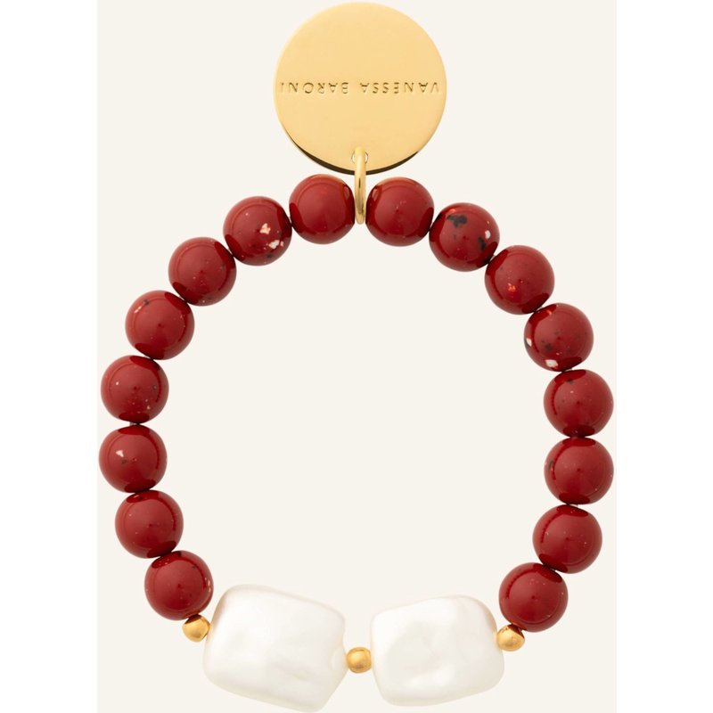 Vanessa Baroni Armbänder Beach Beads Flex Bracelet Coral By Glambou gold