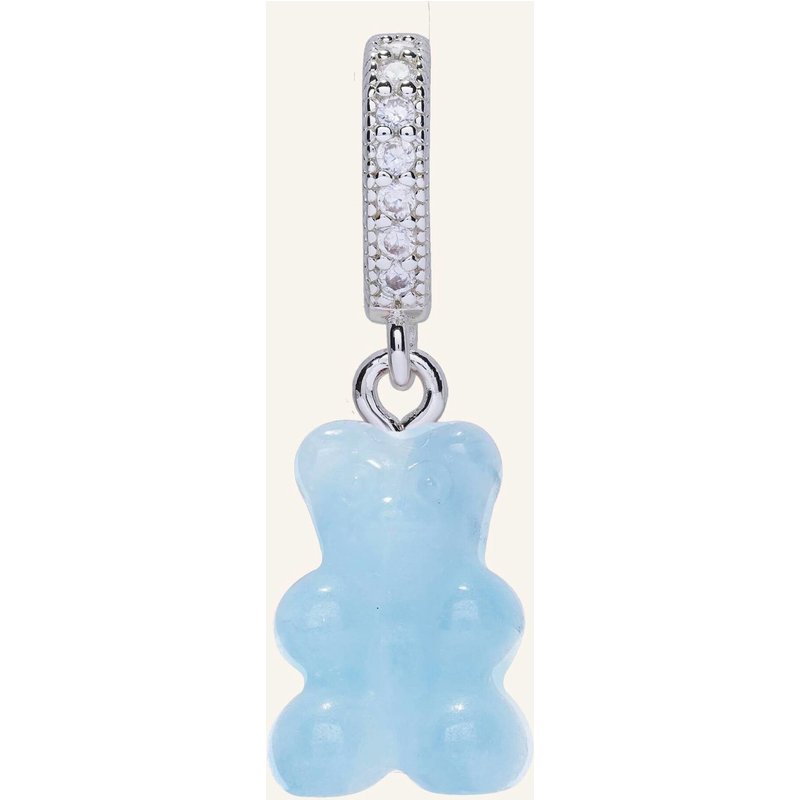 Crystal Haze Anhänger Crystal Nostalgia Bear Aquamarine By Glambou silber