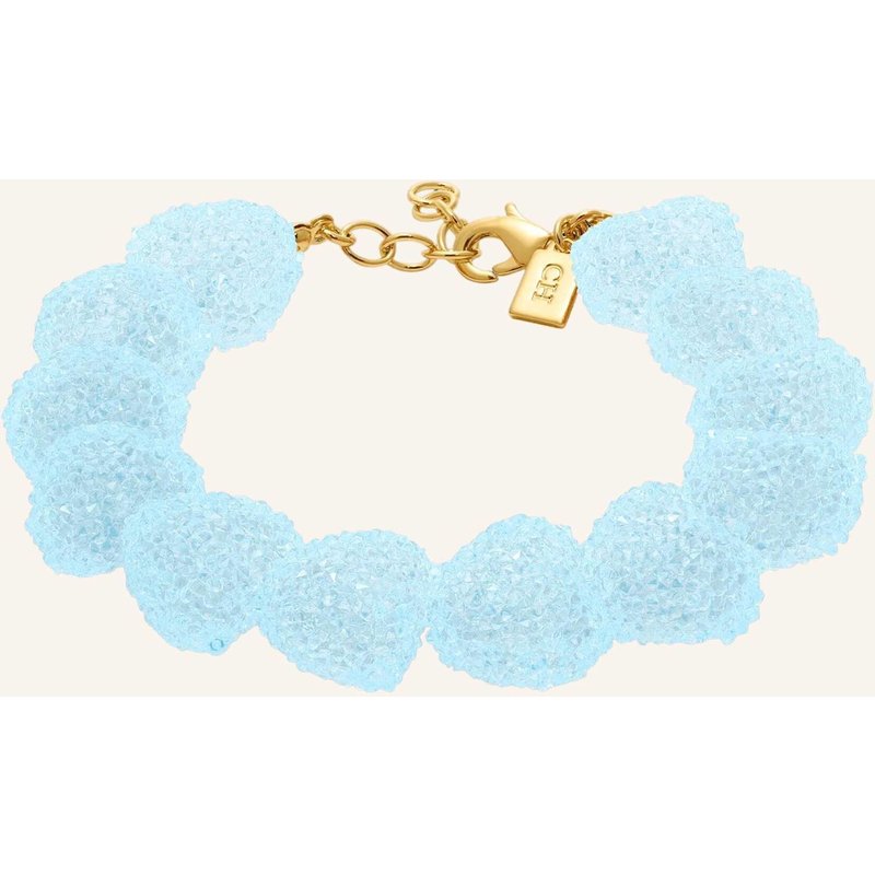 Crystal Haze Armbänder Jelly Heart Bracelet Baby Blue By Glambou gold