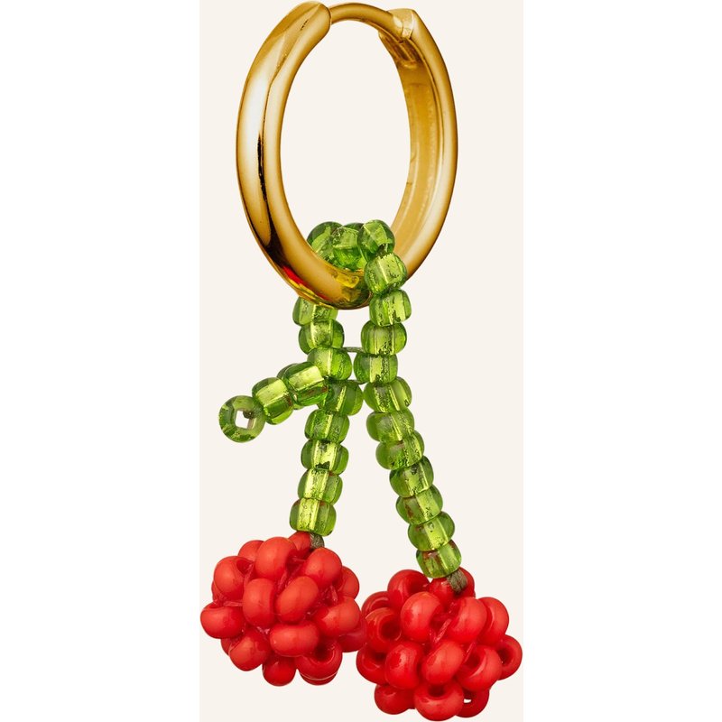 Pura Utz Creolen Mini Cherry Earring By Glambou gold