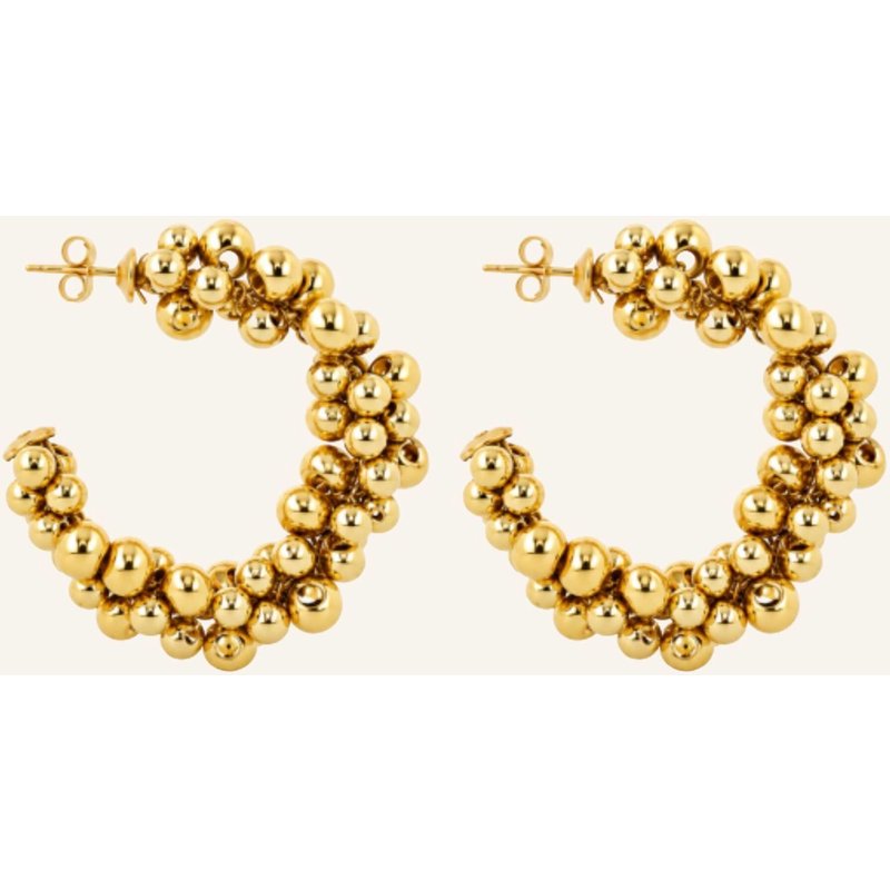 Lott.Gioielli Creolen Selene Ce Gb Irregular Beaded M Gold By Glambou gold