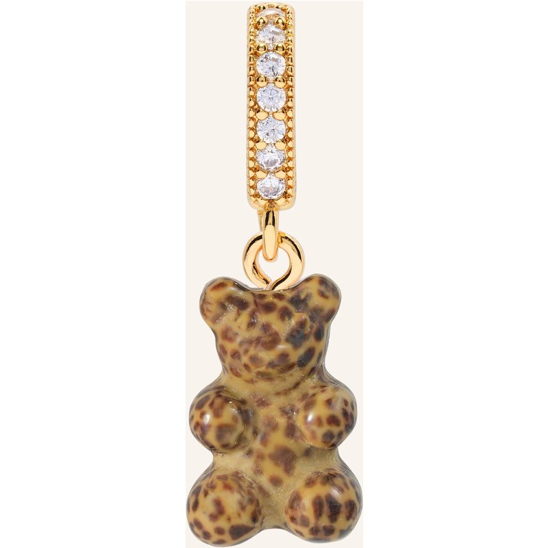 Crystal Haze Anhänger Cheetah Patterned Bear By Glambou gold