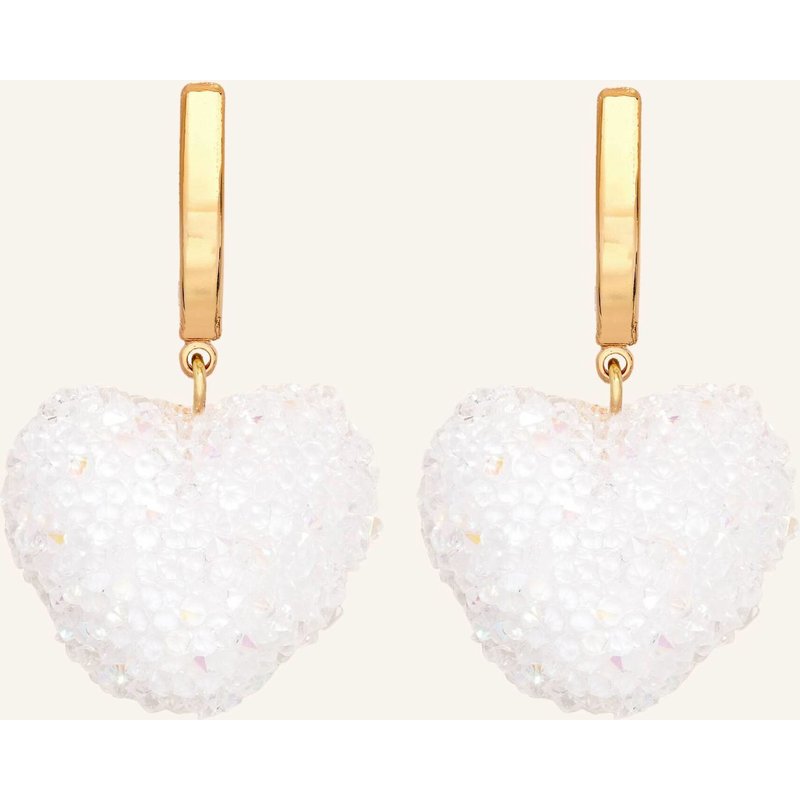 Crystal Haze Creolen Jelly Heart Cloud By Glambou gold