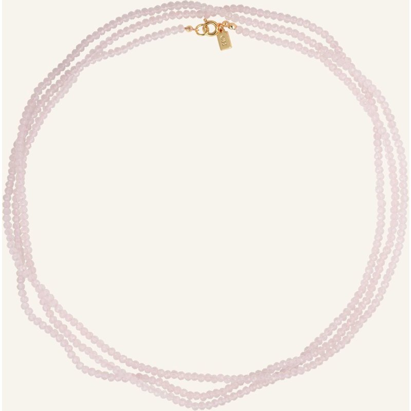 Crystal Haze Halsketten Shimmer Stack Necklace Rose By Glambou gold