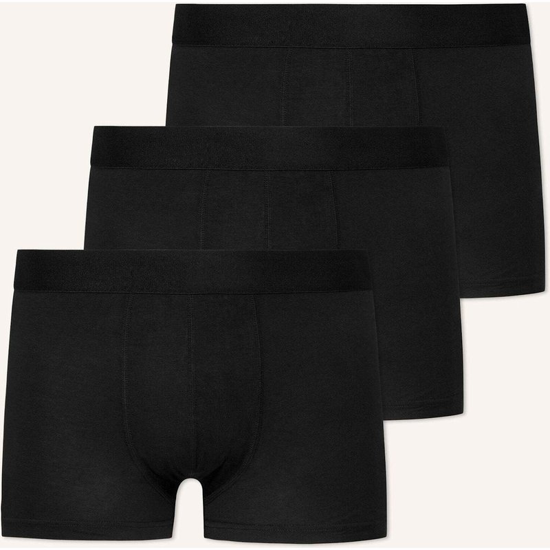 Snocks Premium Boxershorts Ohne Logo schwarz