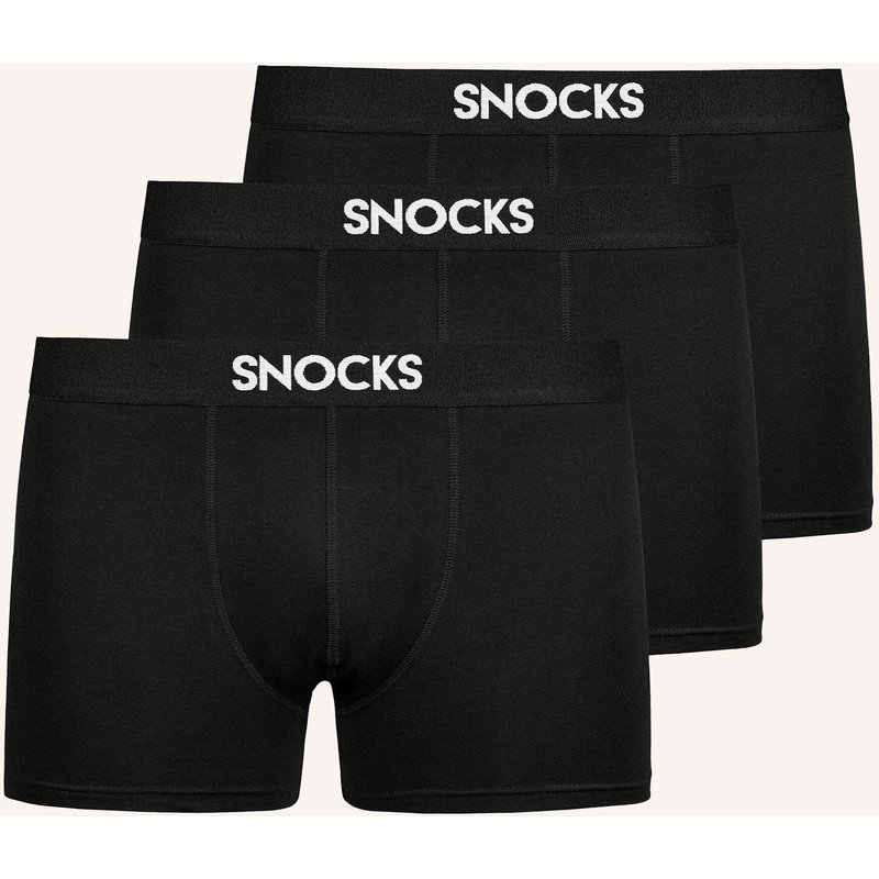 Snocks Premium Boxershorts Aus Bambus schwarz