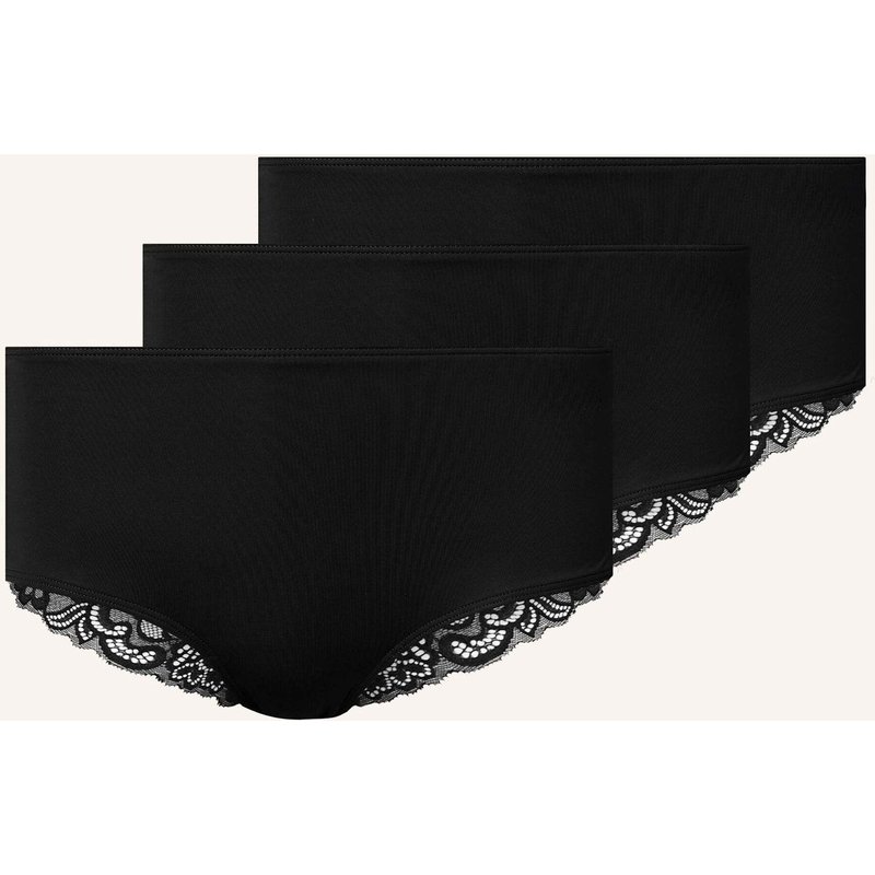 Snocks Seamless Hipster Mit Spitze schwarz