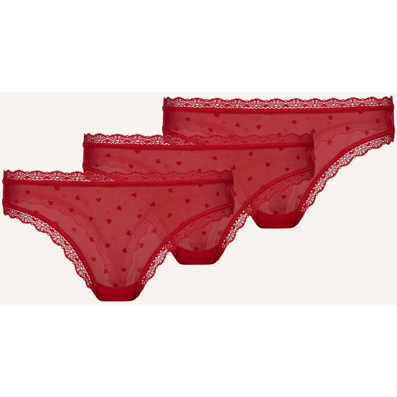 Snocks Tangas Mit Spitze Love rot