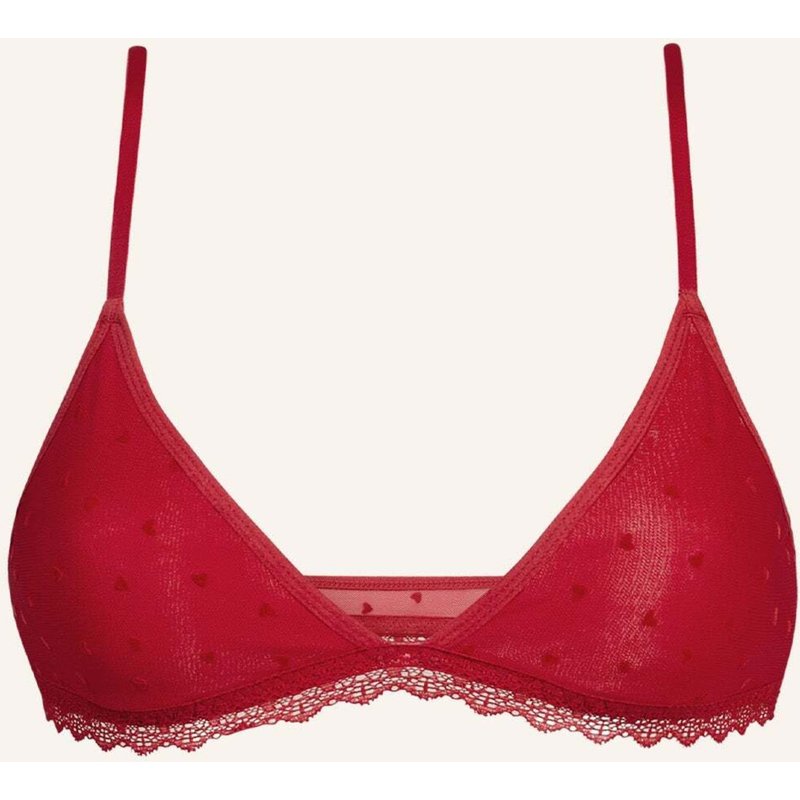 Snocks Triangel Bh Mit Herzchen-Muster rot