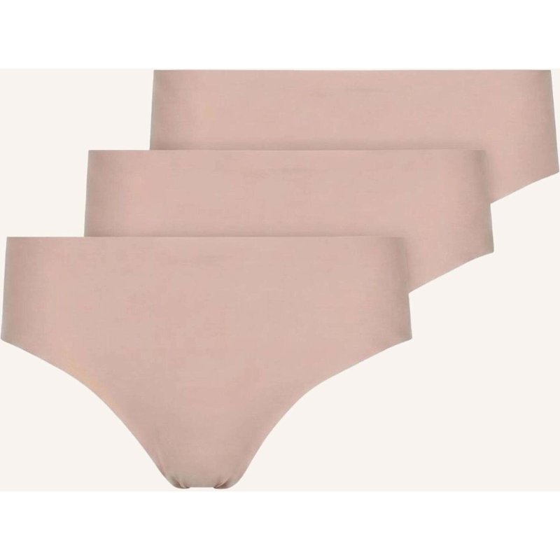 Snocks Microfiber High Waist Seamless Tanga beige