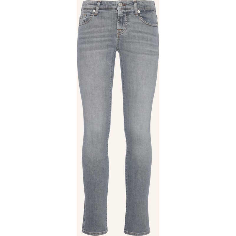 7 For All Mankind Jeans Low Skinny Skinny Fit grau