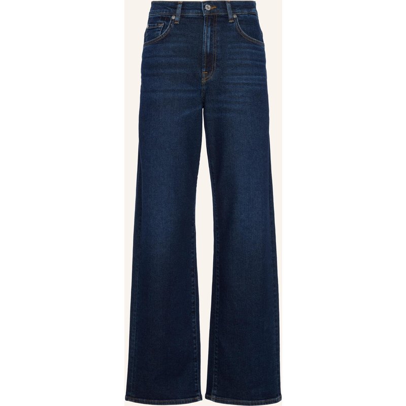 7 For All Mankind Jeans Stovepipe Straight Straight Fit blau