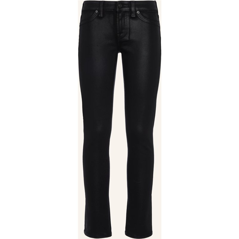 7 For All Mankind Jeans Low Skinny Skinny Fit schwarz