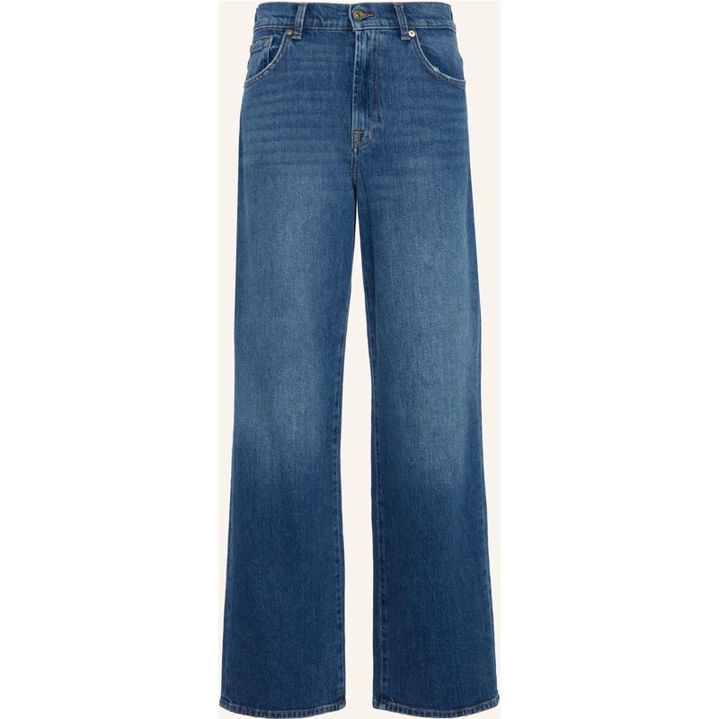 7 For All Mankind Jeans Stovepipe Straight Straight Fit blau