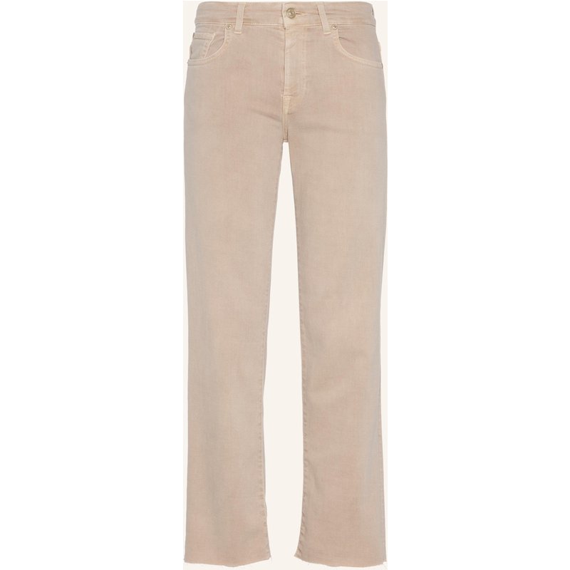 7 For All Mankind Straight Jeans Calie Straight Ankle beige