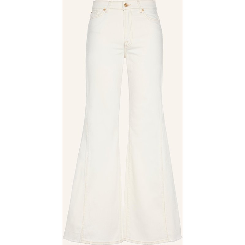 7 For All Mankind Jeans Flare Flare Fit weiss