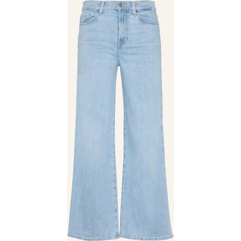 7 For All Mankind Wide Leg Jeans Lotta Ankle blau