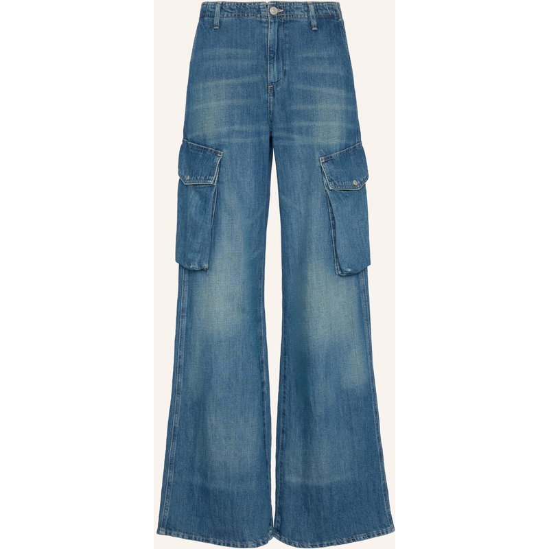 7 For All Mankind Jeans Cargo Lotta Wide Leg Fit blau