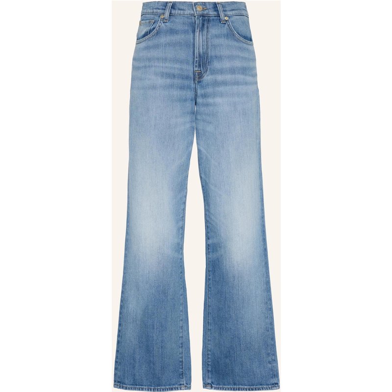7 For All Mankind Jeans Stovepipe Straight Straight Fit blau