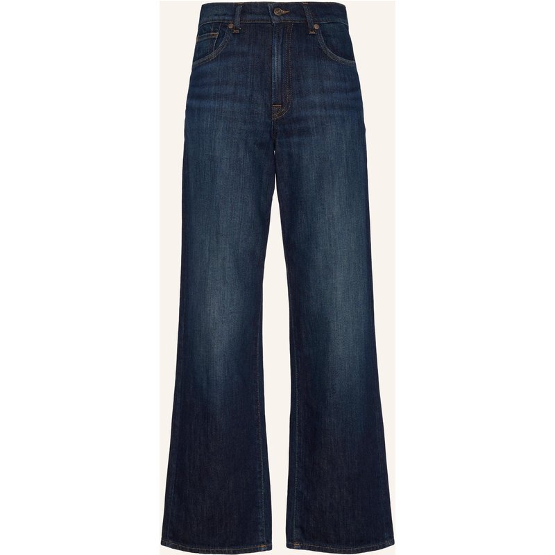 7 For All Mankind Jeans Stovepipe Straight Straight Fit blau